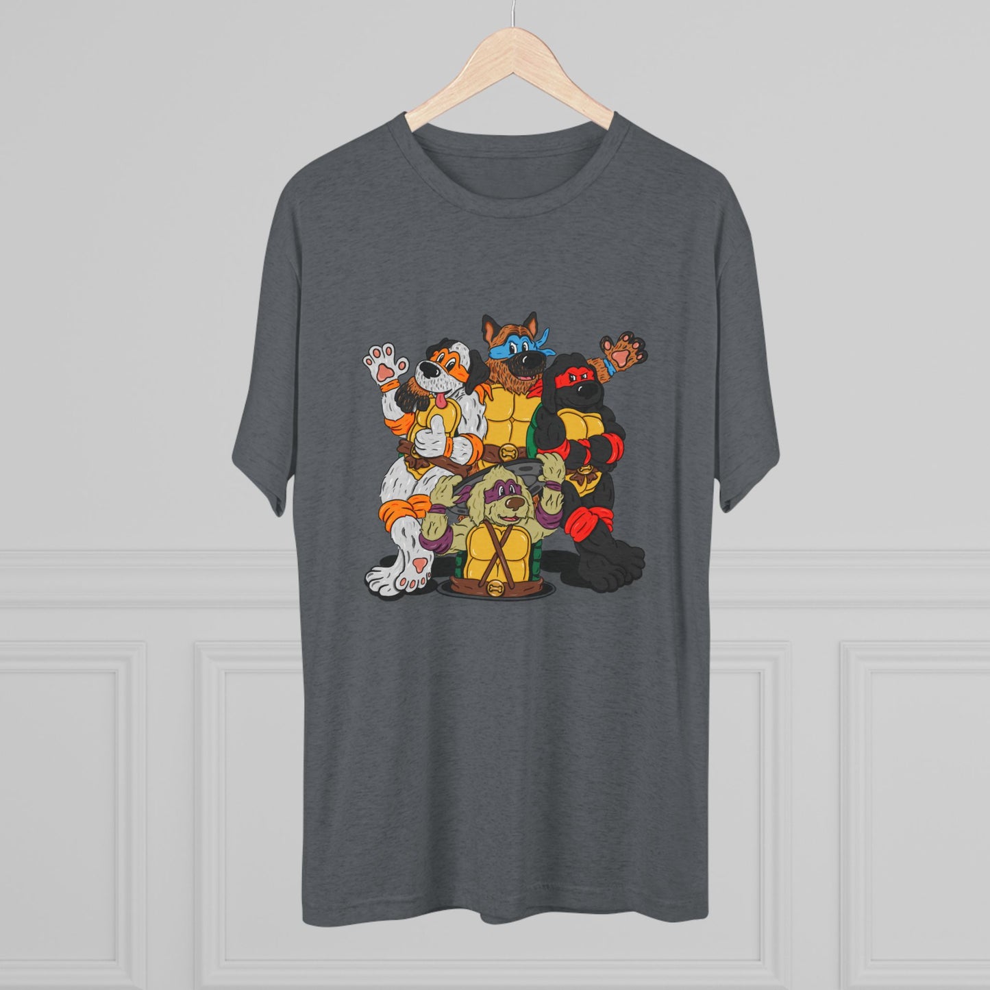Teenage Mutant Ninja Doggos tri-blend tee
