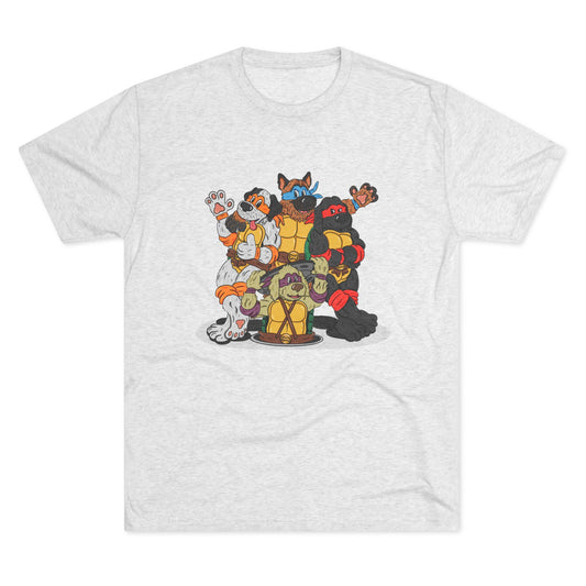 Teenage Mutant Ninja Doggos tri-blend tee