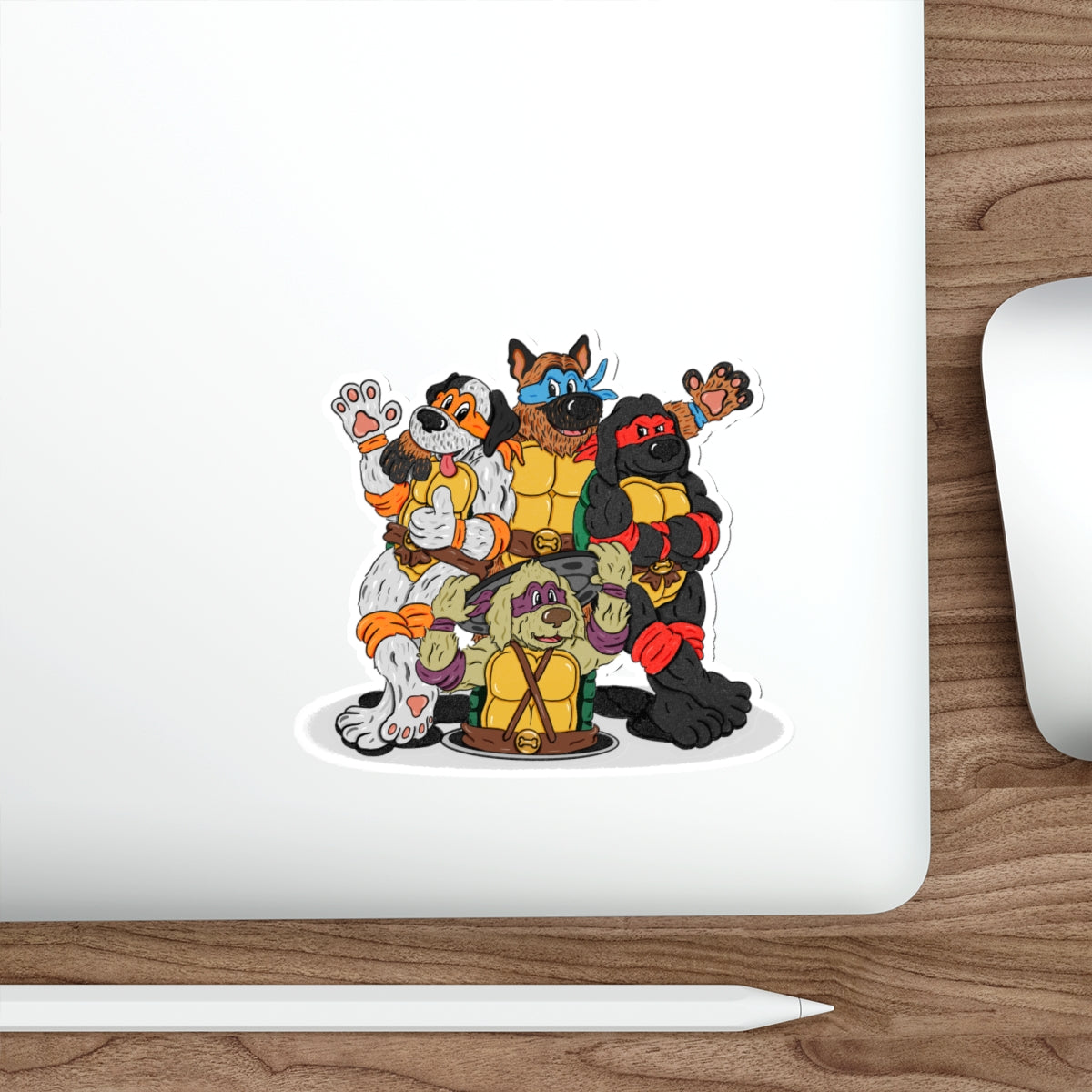 Teenage Mutant Ninja Doggos Die-Cut Sticker