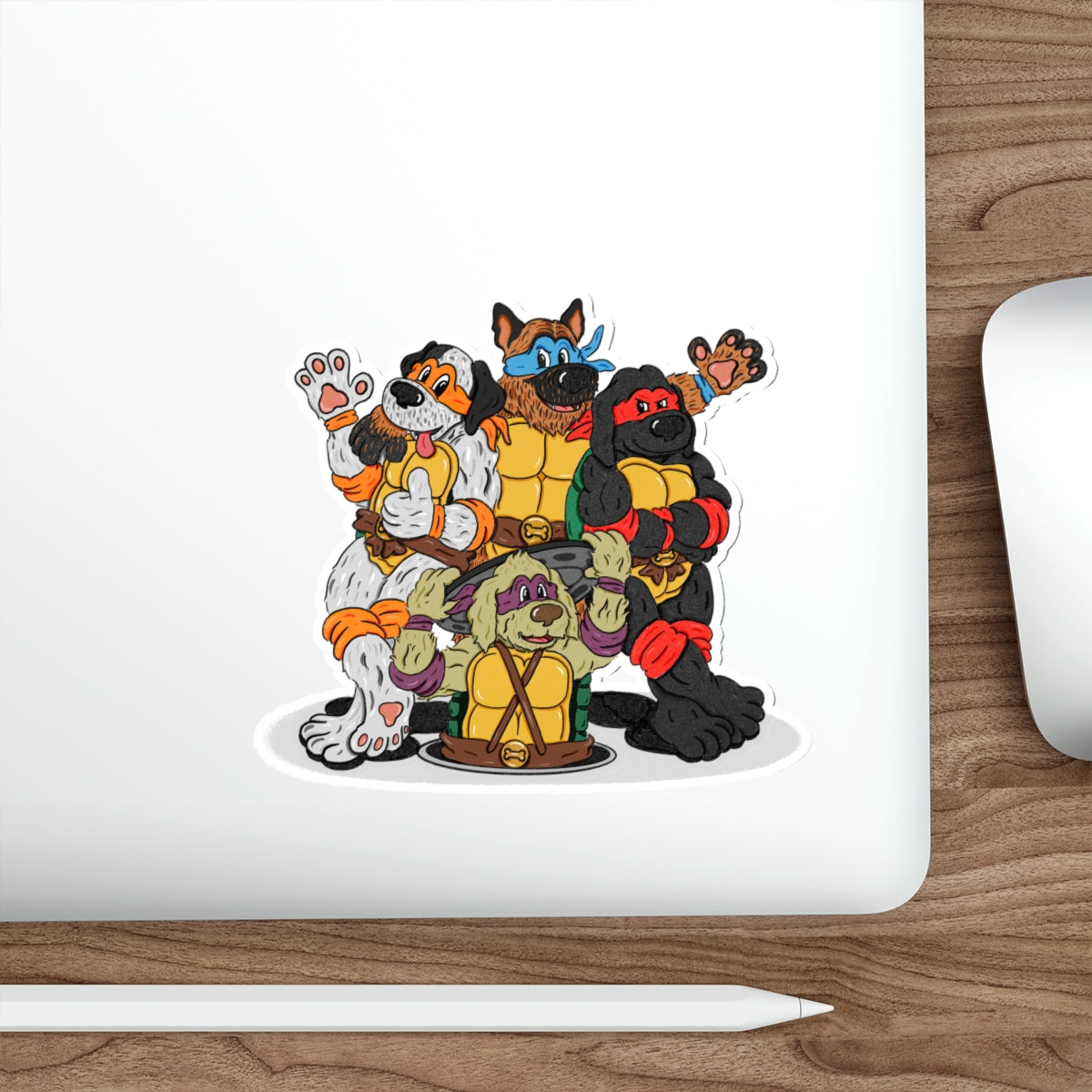 Teenage Mutant Ninja Doggos Die-Cut Sticker