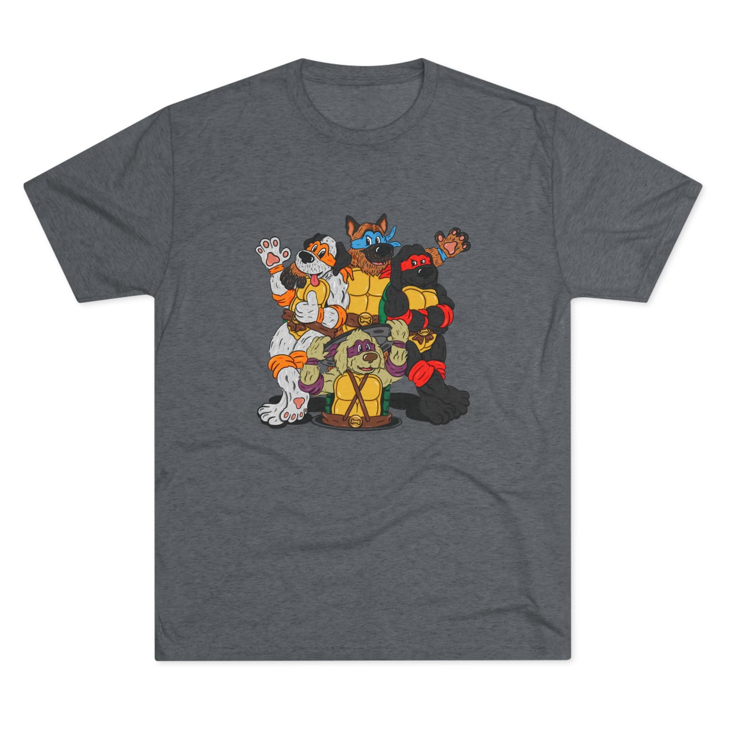 Teenage Mutant Ninja Doggos tri-blend tee
